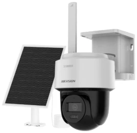 Cameră rotativă Hikvision 4 MP cu baterie, panou solar și 4G DS-2CFSP4/4G