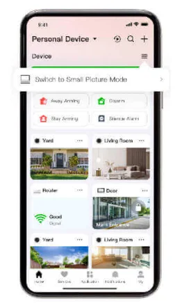 Приложение Hik-Connect на телефоне: изображение с камер